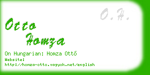otto homza business card